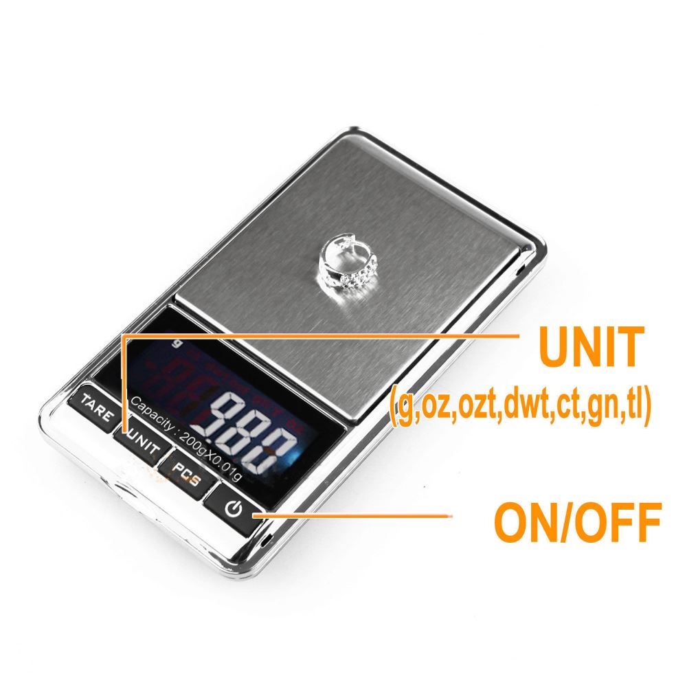 200g 0.01g Weight Jewellery Electronic Pocket Scale