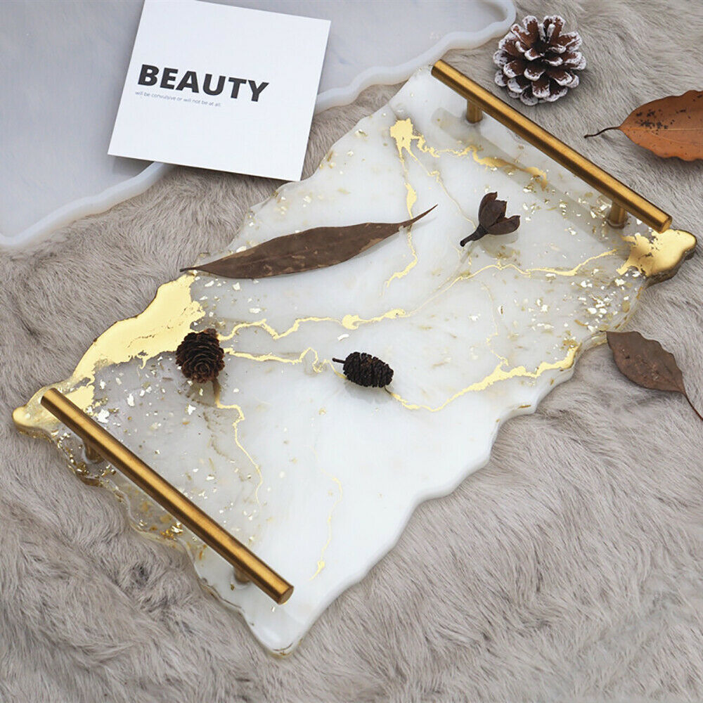 Silicone Tray Moulds Mold Irregular Coaster Resin Craft DIY