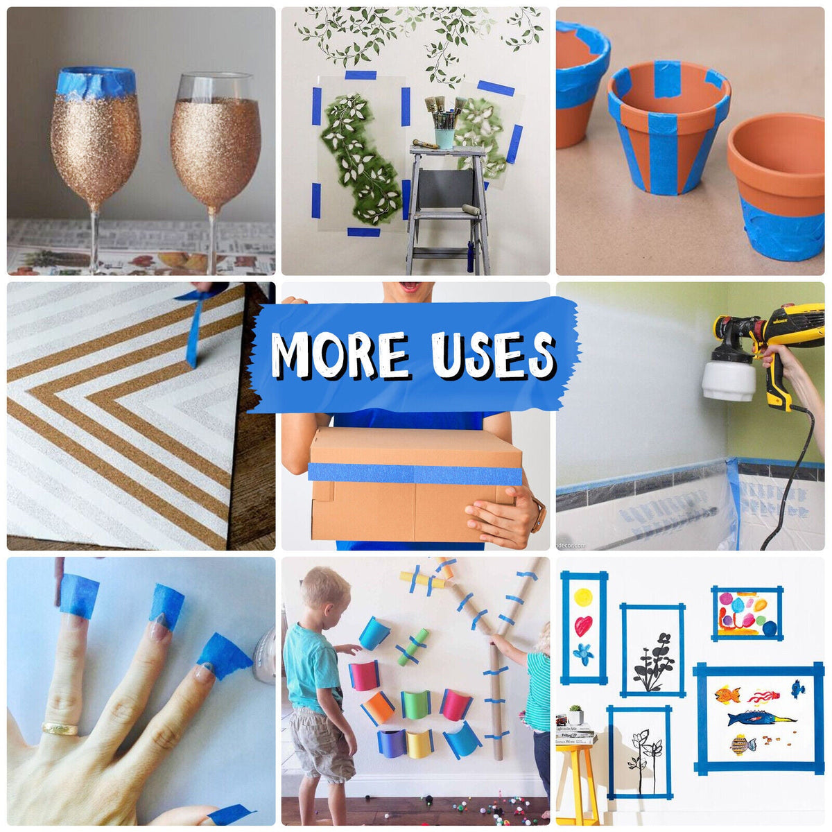 Painting Masking Tape Blue - 24mmx20m - salelink.co.nz