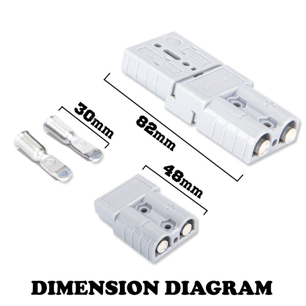 6x Premium Anderson Style Plug 50AMP Exterior Connector DC Power SOLAR CARAVAN - salelink.co.nz