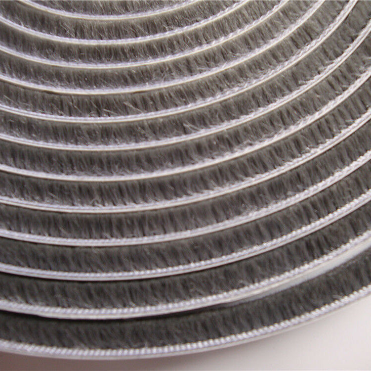5m Weather Draught Excluder Brush Strip Window Door Seal Tape Self-adhesive