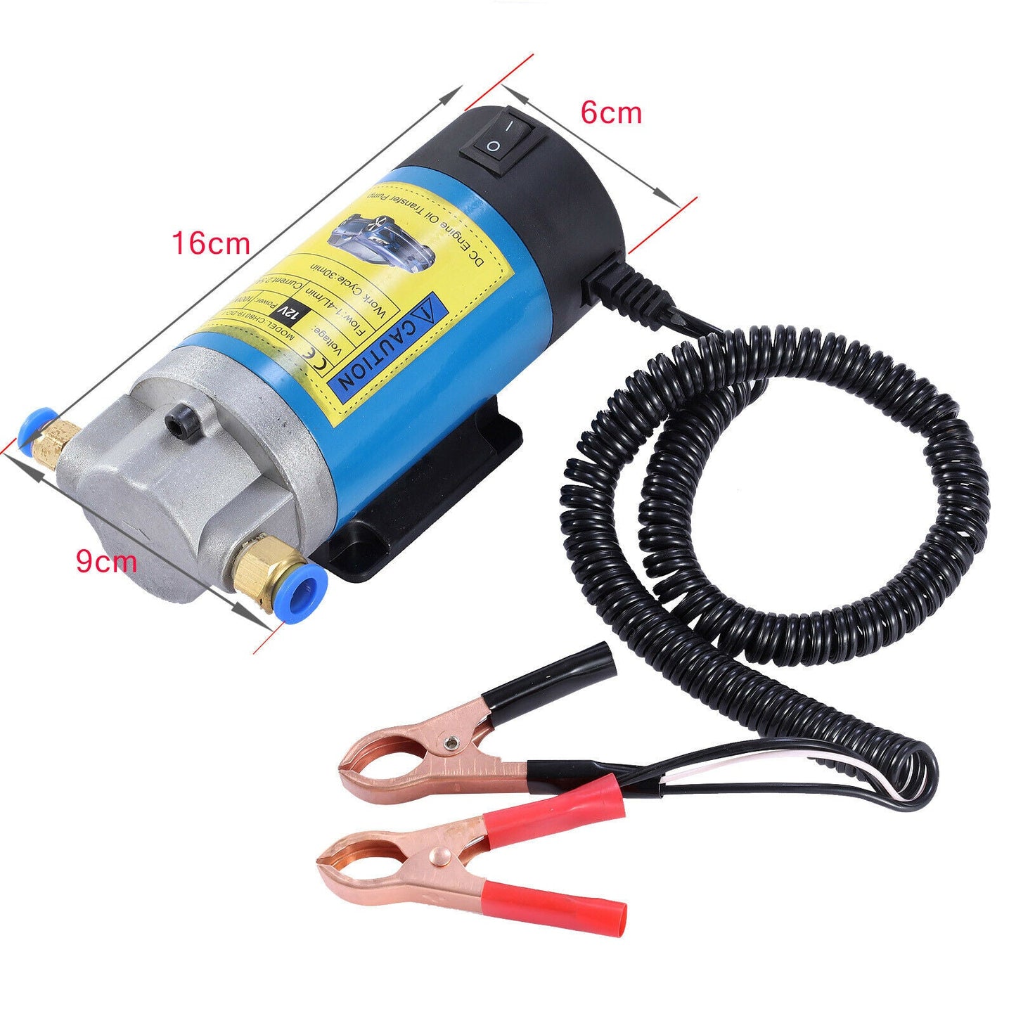DC 12V 100W Car Engine Oil Transfer Extractor Pump Fluid Diesel Electric Siphon - salelink.co.nz