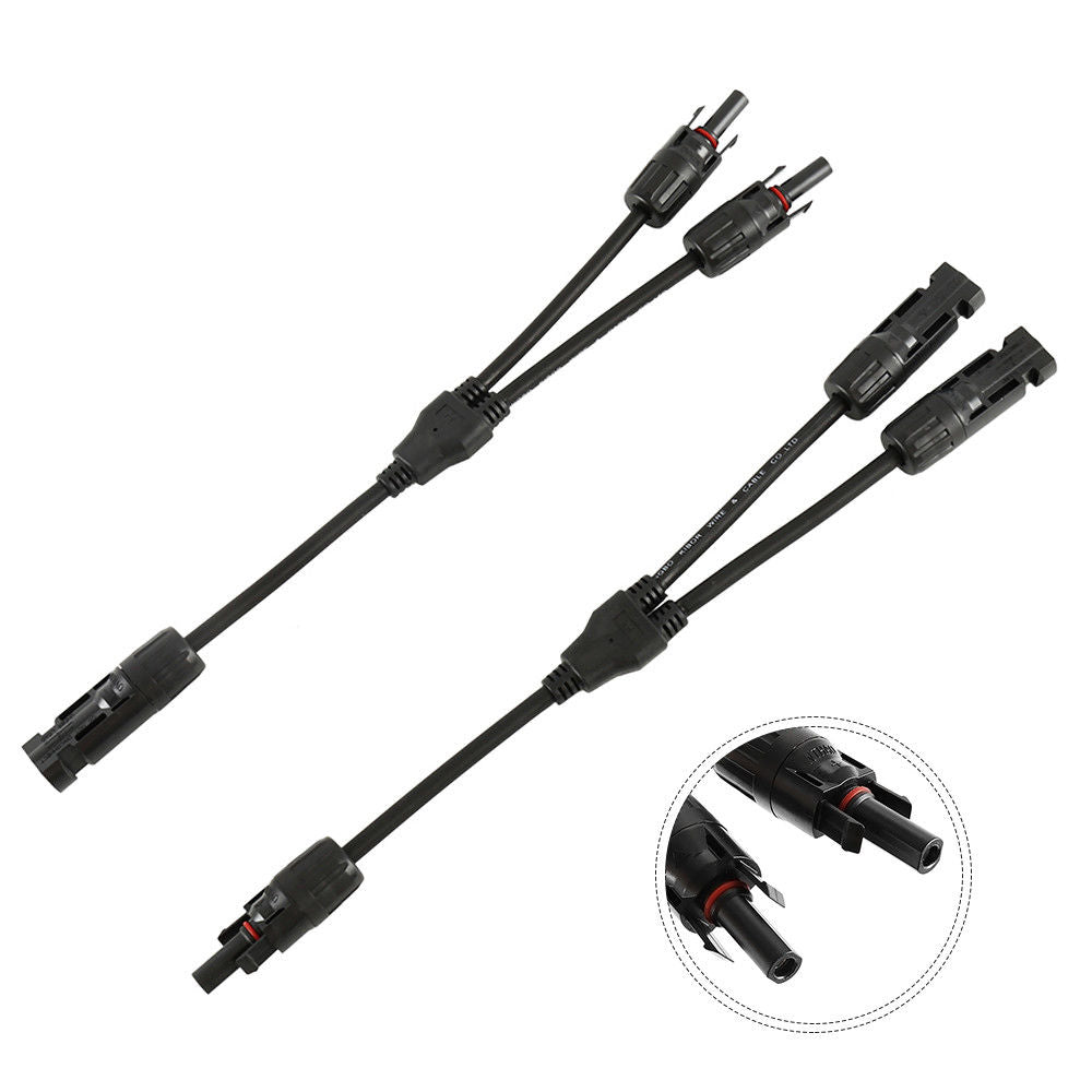 MC4 Y Branch Connectors Cable Solar Panel Cables Connector MC4 Cable Connector