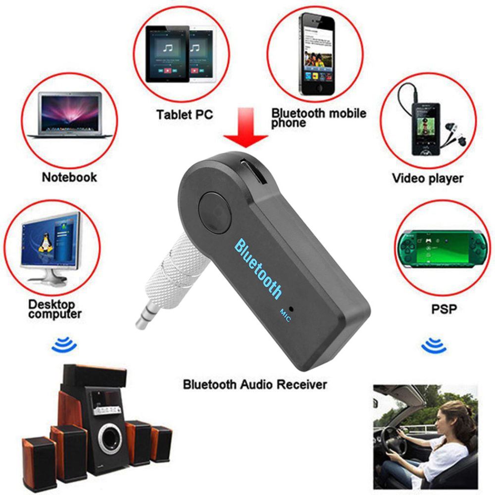 Audio Stereo Bluetooth AUX Receiver, Bluetooth Car Kit - salelink.co.nz