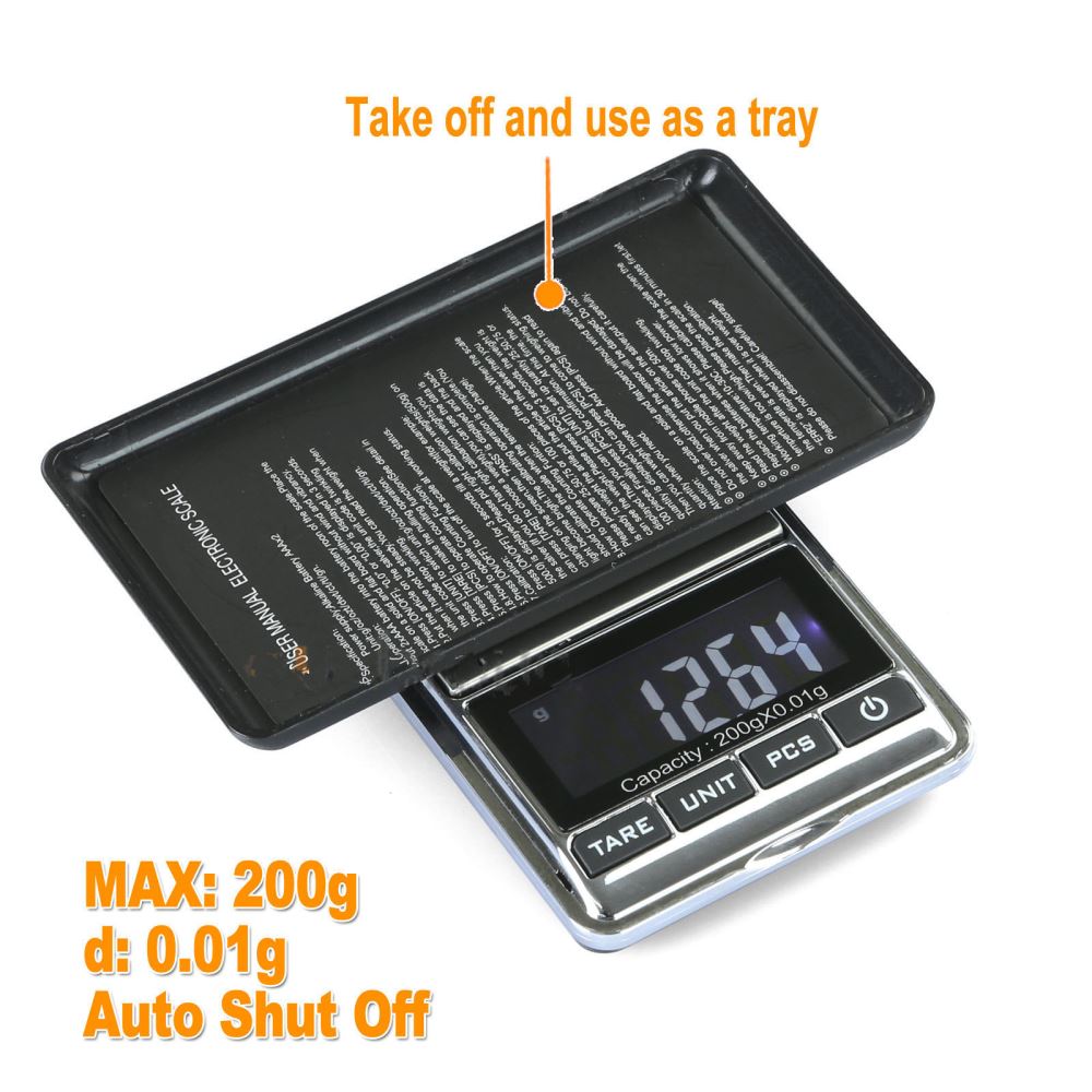 200g 0.01g Weight Jewellery Electronic Pocket Scale