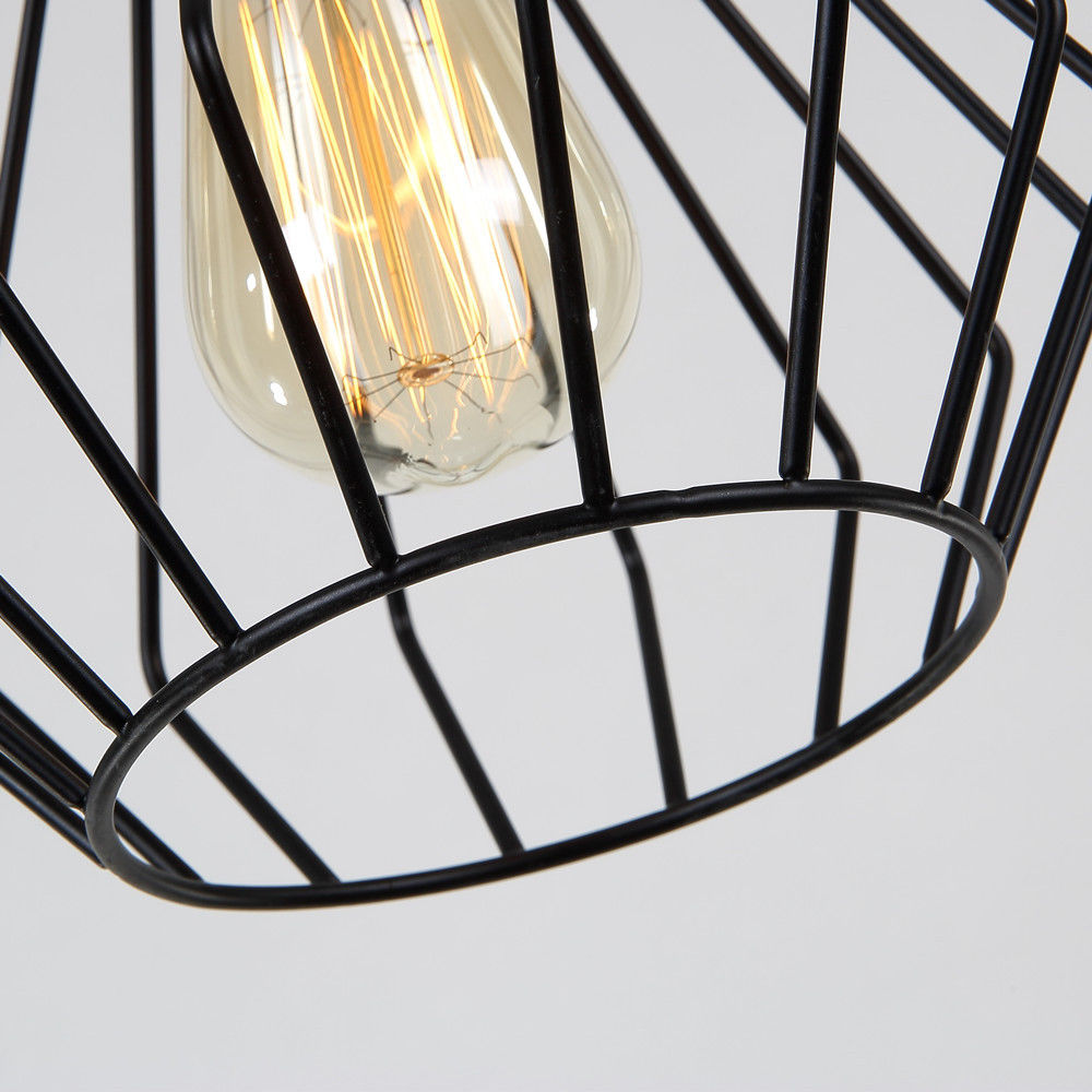 Wood Pendant Light Modern Ceiling Lights Black Lamp Pendant Lighting