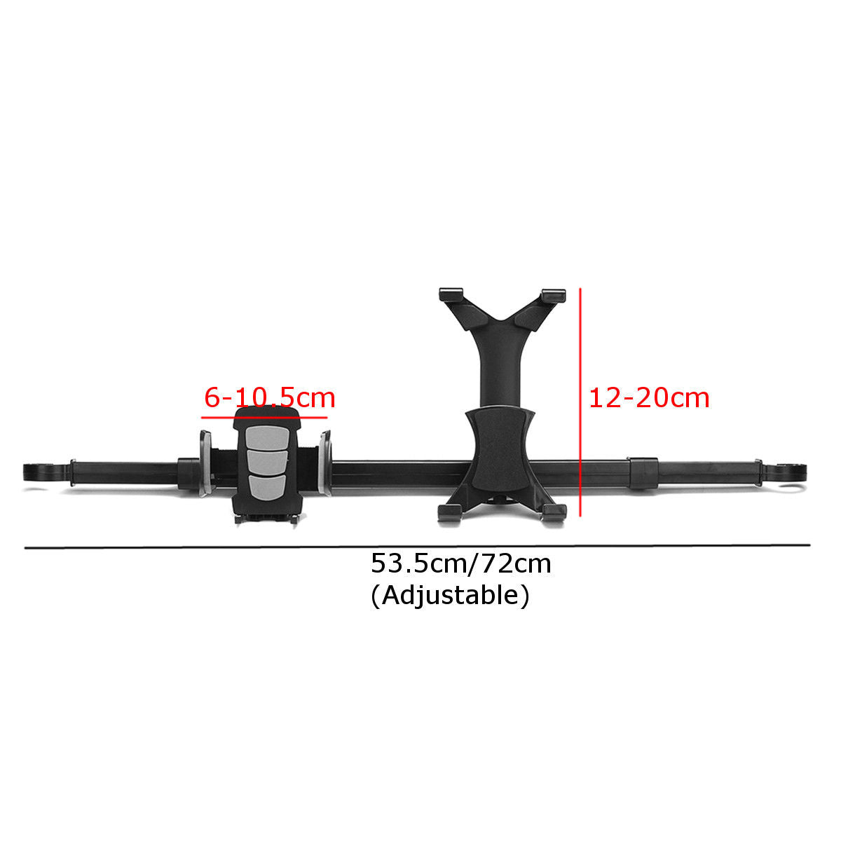 Car Seat Headrest Phone Holder Dual Mount For iPad Tablet
