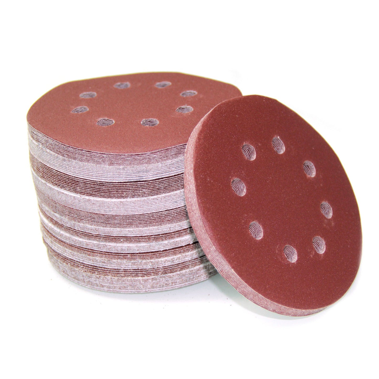100pcs 125mm 5" Sanding Discs 60 80 100 120 240 Mixed Grit Orbital Sander Pads - salelink.co.nz