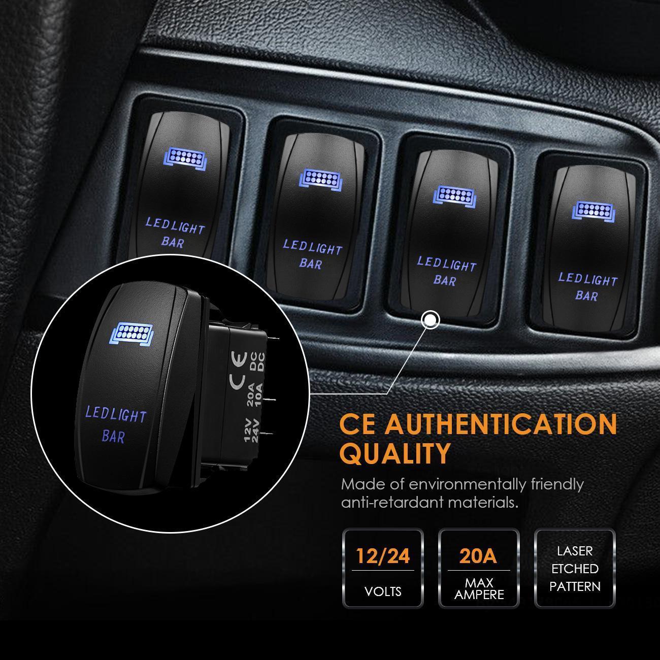 Universal LED Work Light Bar Wiring Loom Harness Kit With fuse and relay For SUV