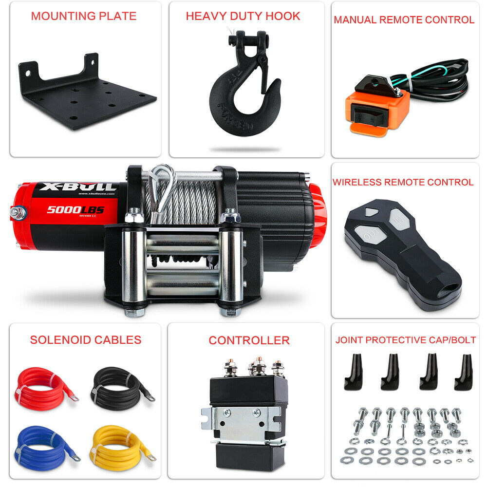 X-BULL Electric Winch 5000LBs