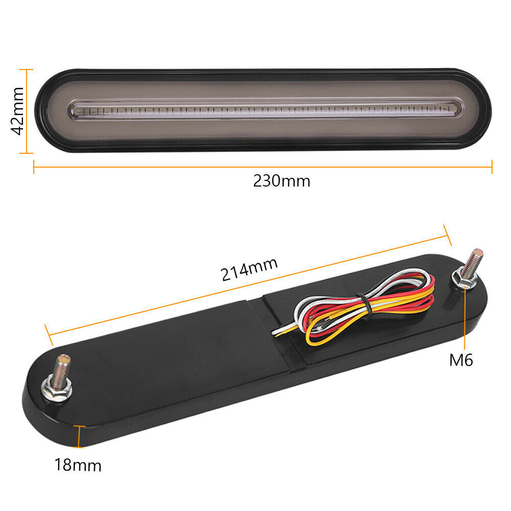 2x LED Tail Lights Trailer Stop Flowing Turn Signal Brake
