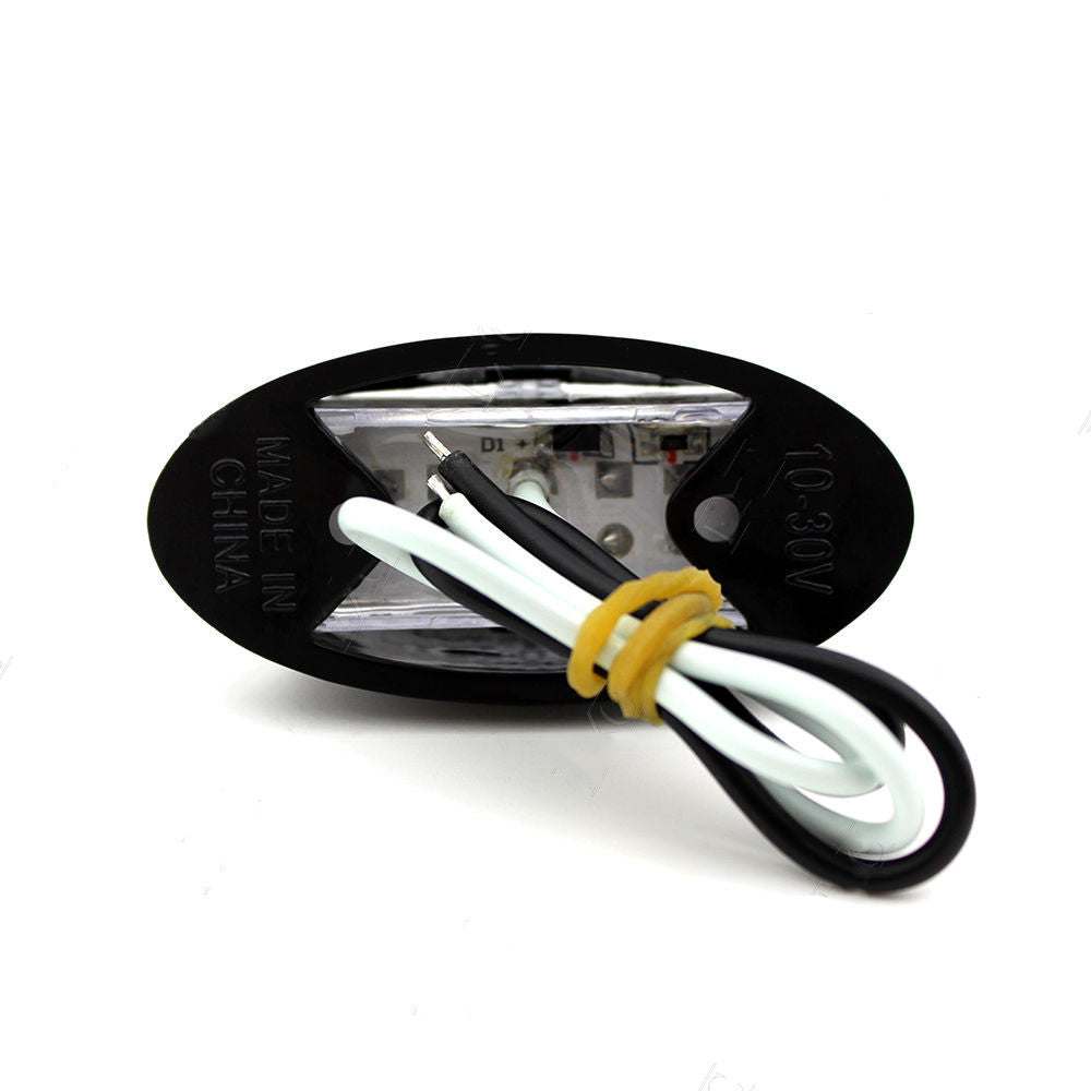 10 x Side Marker Lights White Trailer Truck