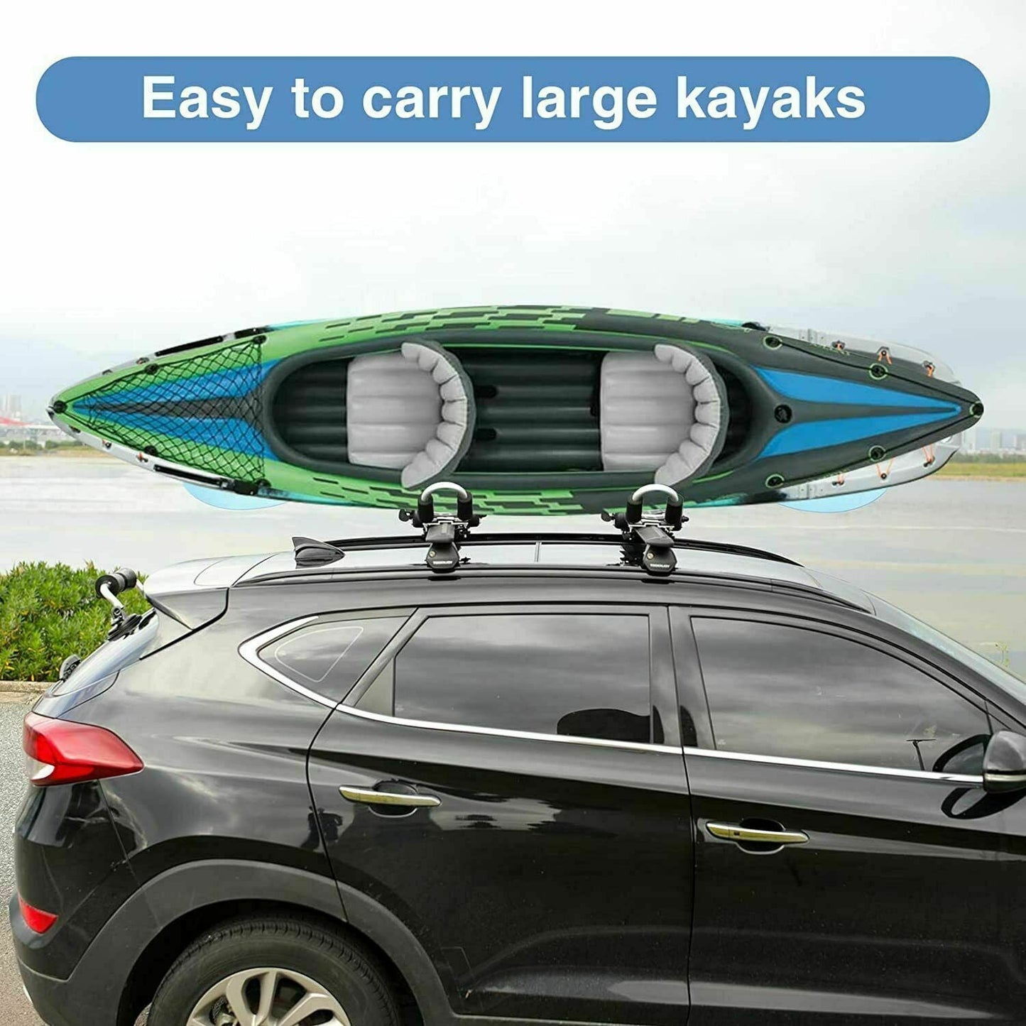 X-BULL Kayak Carrier Roof Rack Holder Folding Surfboard Watercraft Universal