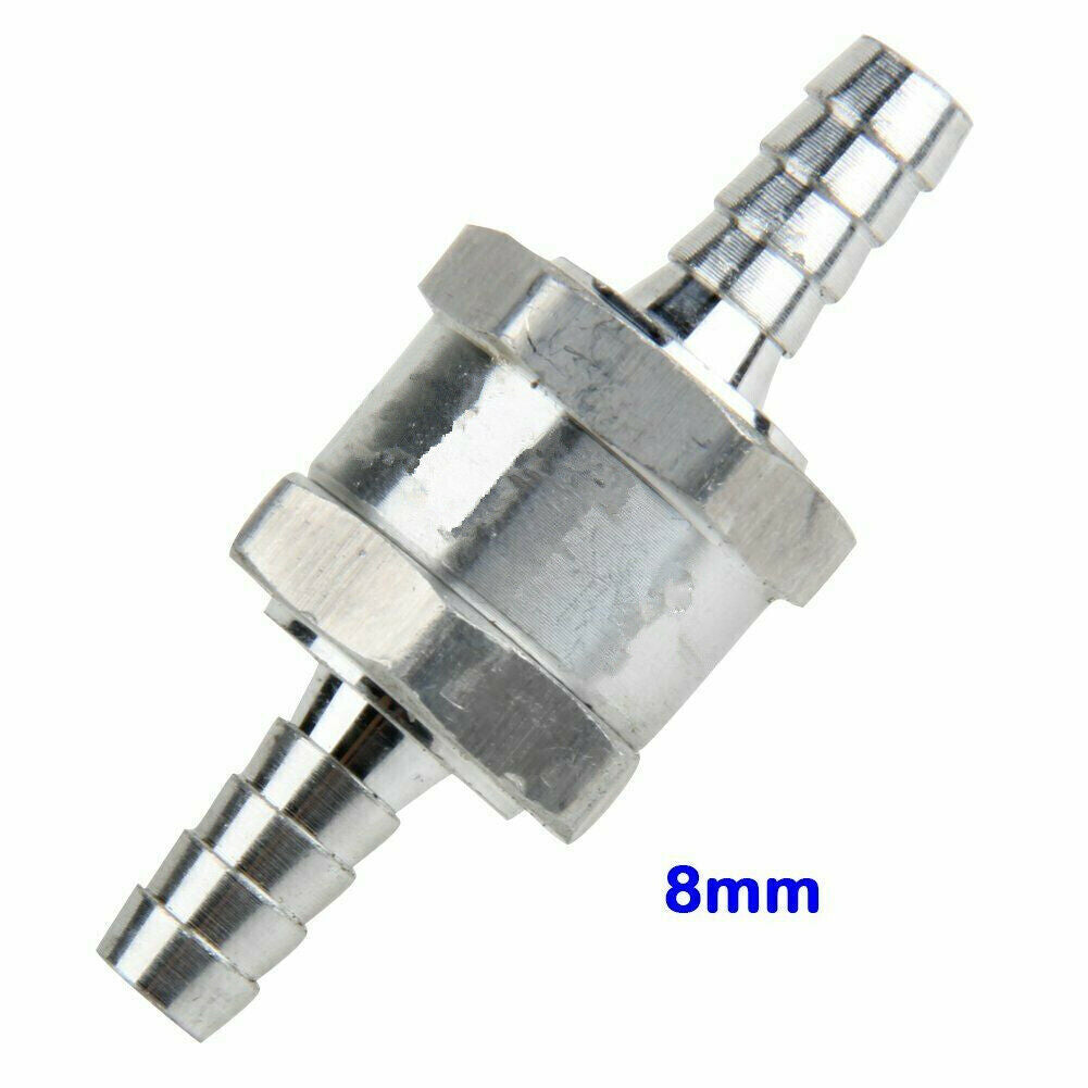 8mm Aluminum One-way Non-return Check Valve Fuel/Water/Gas/Air/Vacuum