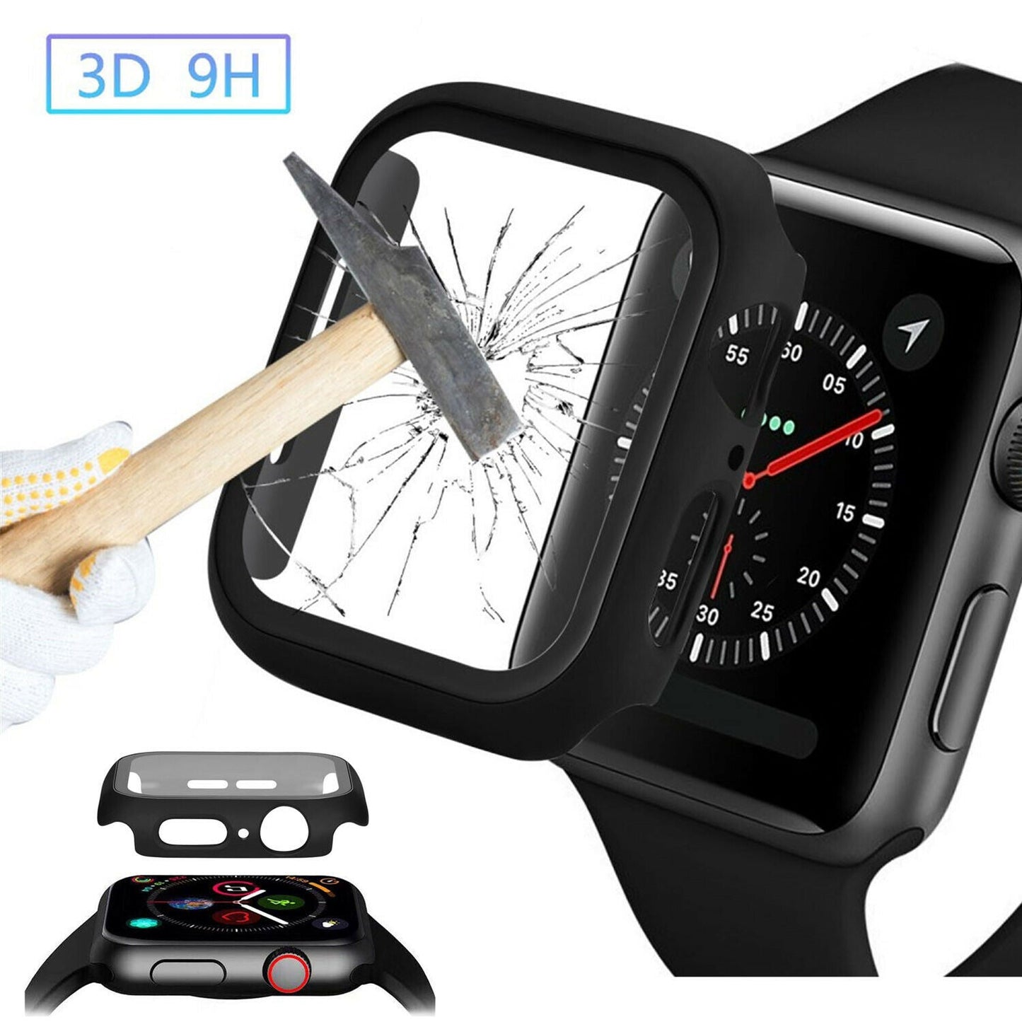 Apple Watch Series 7 8 41mm Case Cover Screen Protector