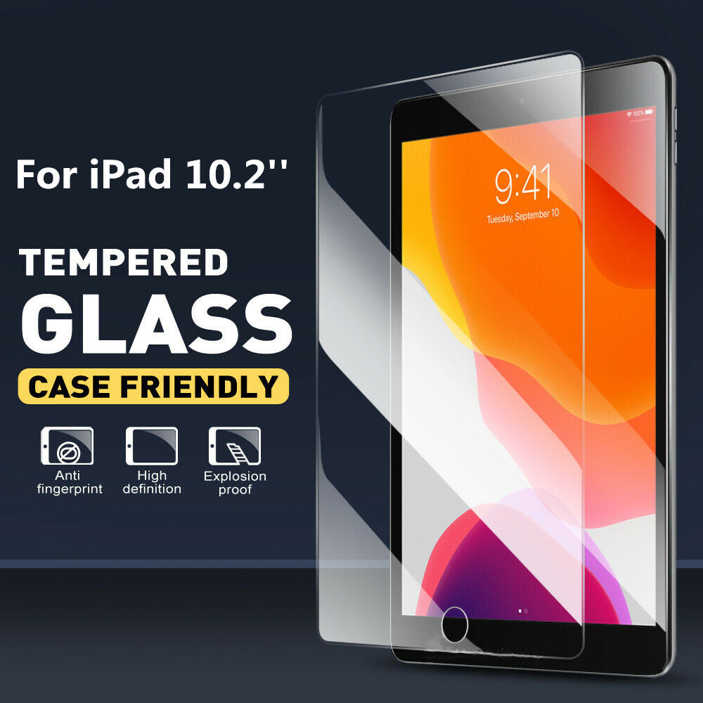 For iPad 10.2 Inch (2021/2020/2019) Tempered Glass Screen Protector