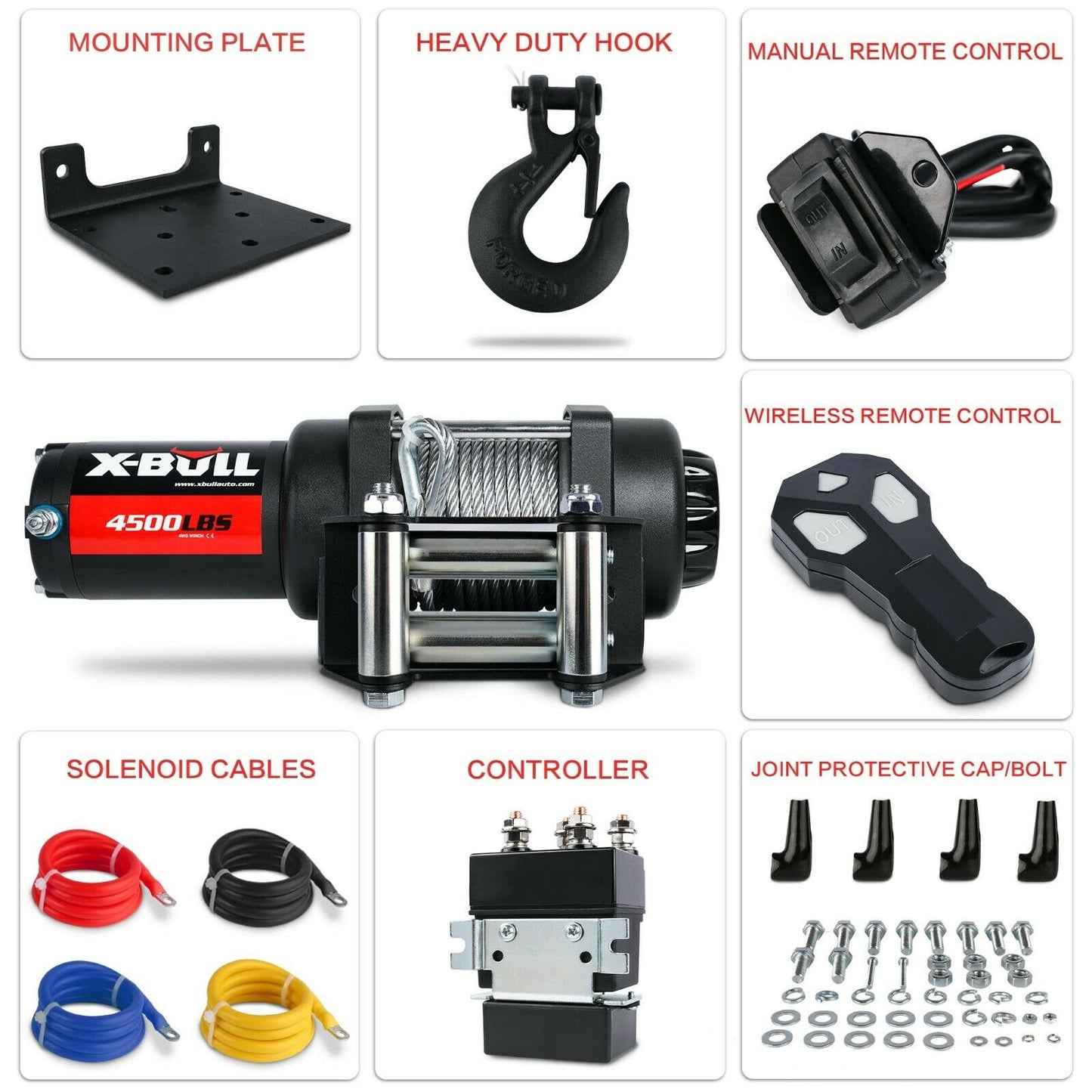 X-BULL Electric Winch 4500LBS