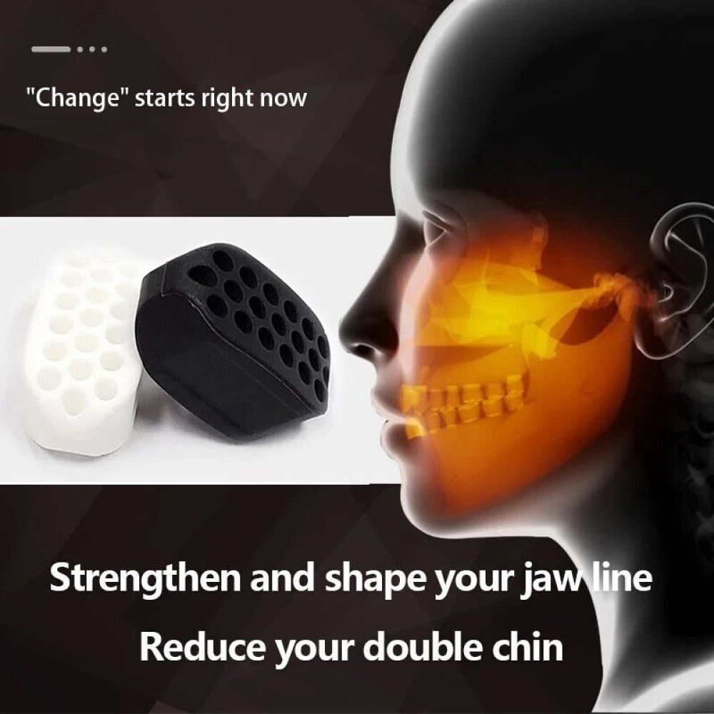 3PCS Jaw Exerciser Toner Fitness Trainer Jawline Shaper - salelink.co.nz