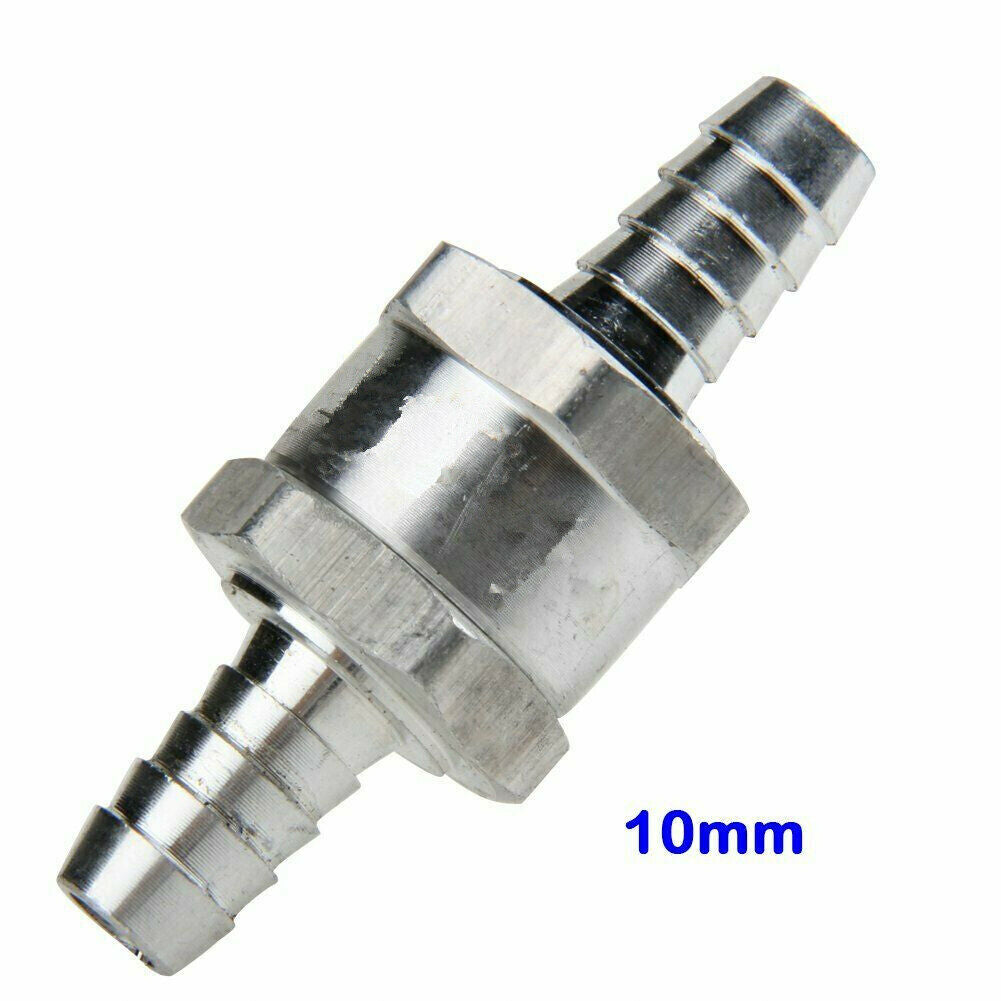 10mm Aluminum One-way Non-return Check Valve Fuel/Water/Gas/Air/Vacuum
