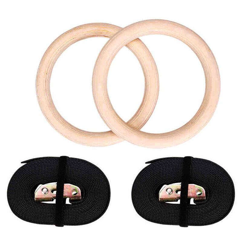 32mm Wooden Gymnastic Rings Gym Rings