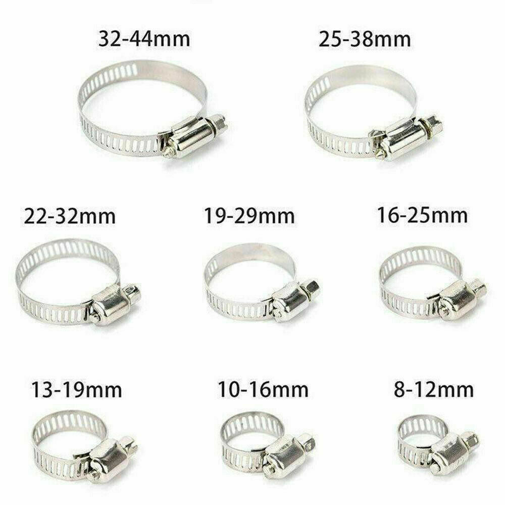 90PCS Hose Pipe Clamps Clips 8-32MM + Z Shaped Tool