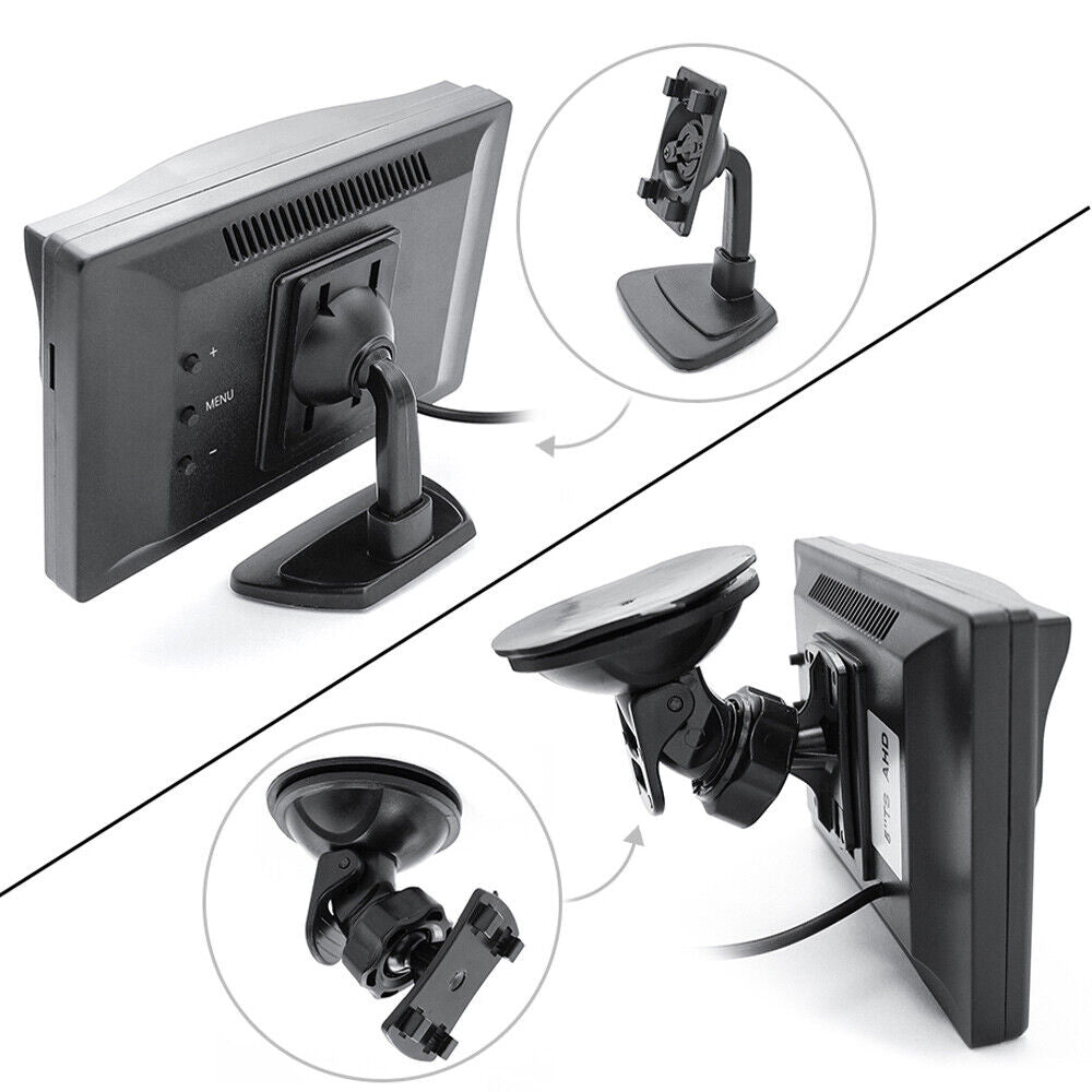 Wireless 5" Monitor Reverse Camera Rear View Parking
