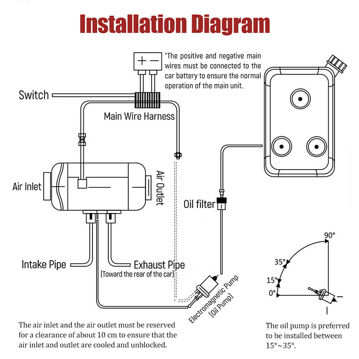 12V 5KW Diesel Air Heater