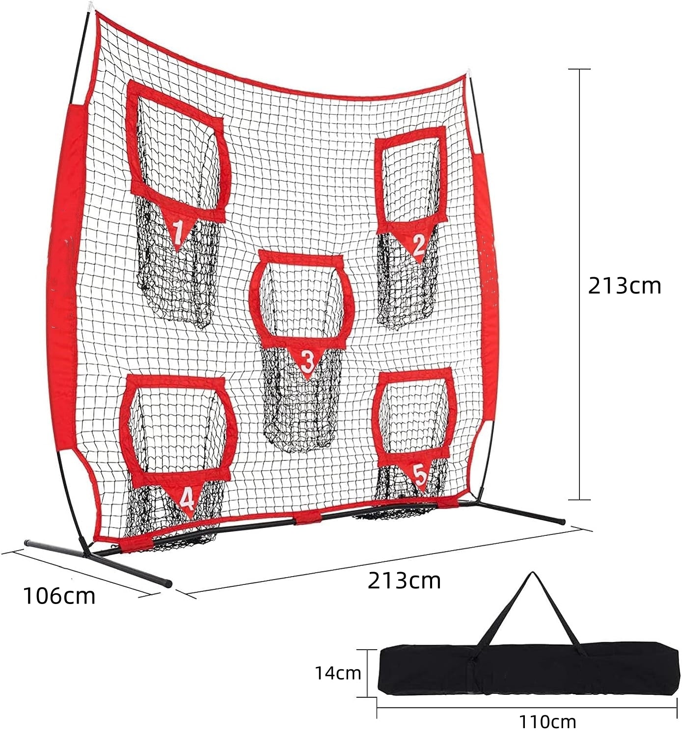 213x213cm Football Trainer Throwing Net for Improving QB Throwing Accuracy