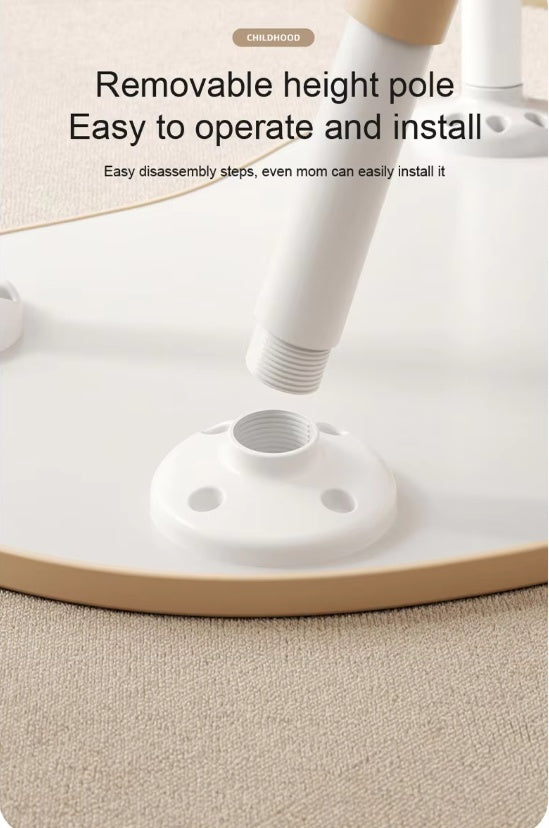 Height Adjustable Peanut Table with 2 Chairs Coffee - image 7