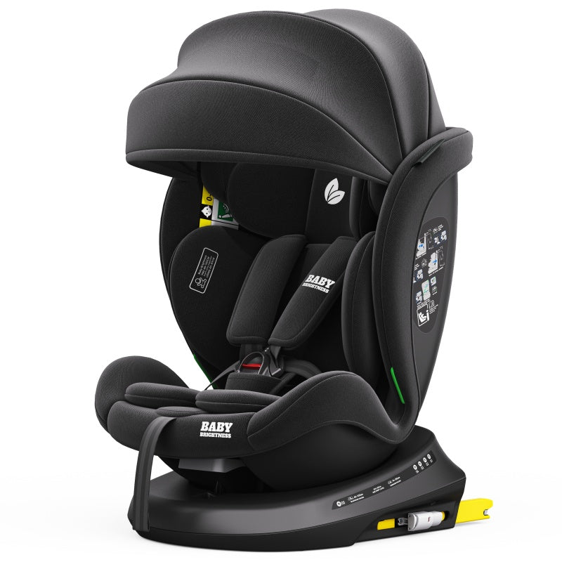Pre-order Baby Brightness 360 Rotating ShieldMax Plus Car Seat Black ETA: 2nd October 2025