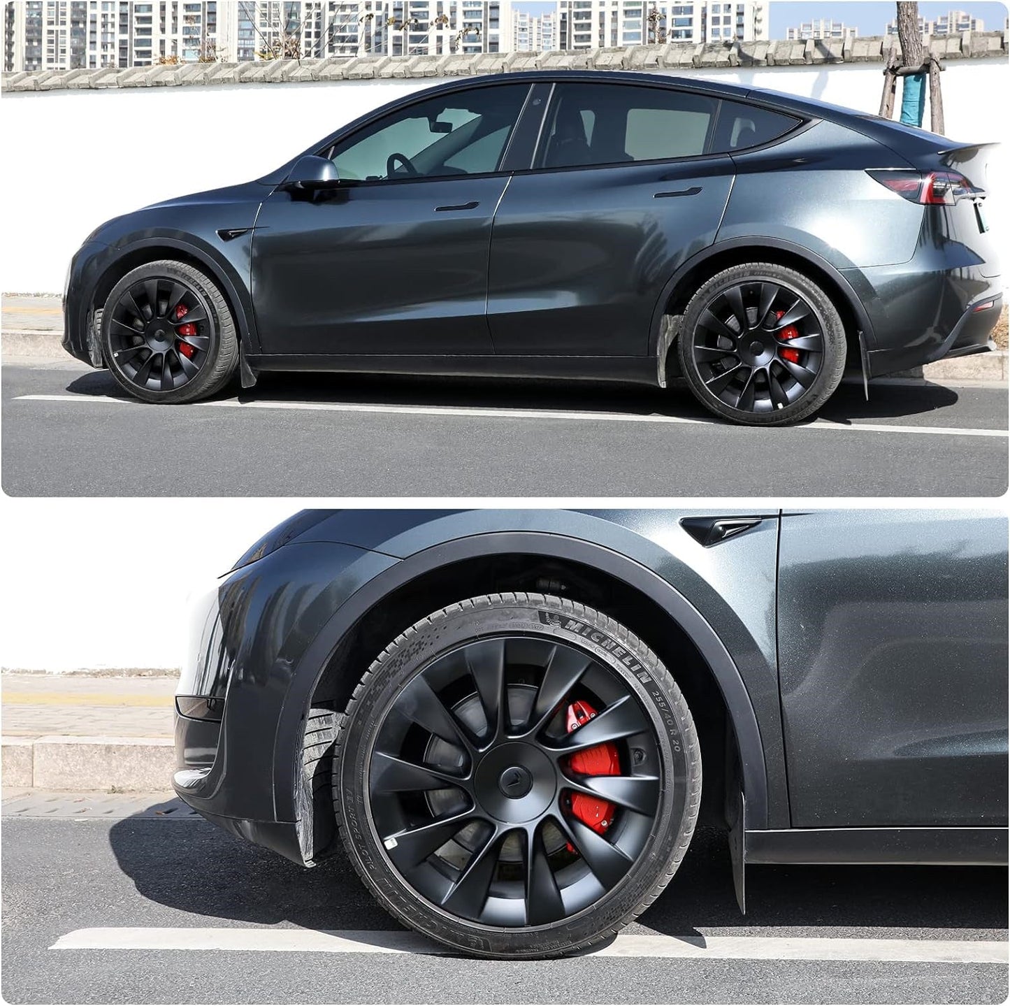 4PCS Caliper Covers Compatible with Tesla Model Y Accessories