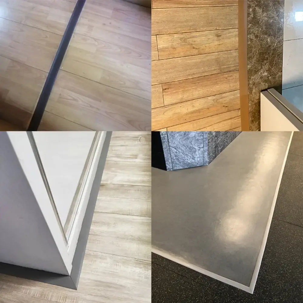 Self-Adhesive Vinyl Transition Strip – Floor Gap & Carpet Threshold Spacer (10 designs available) - 2m