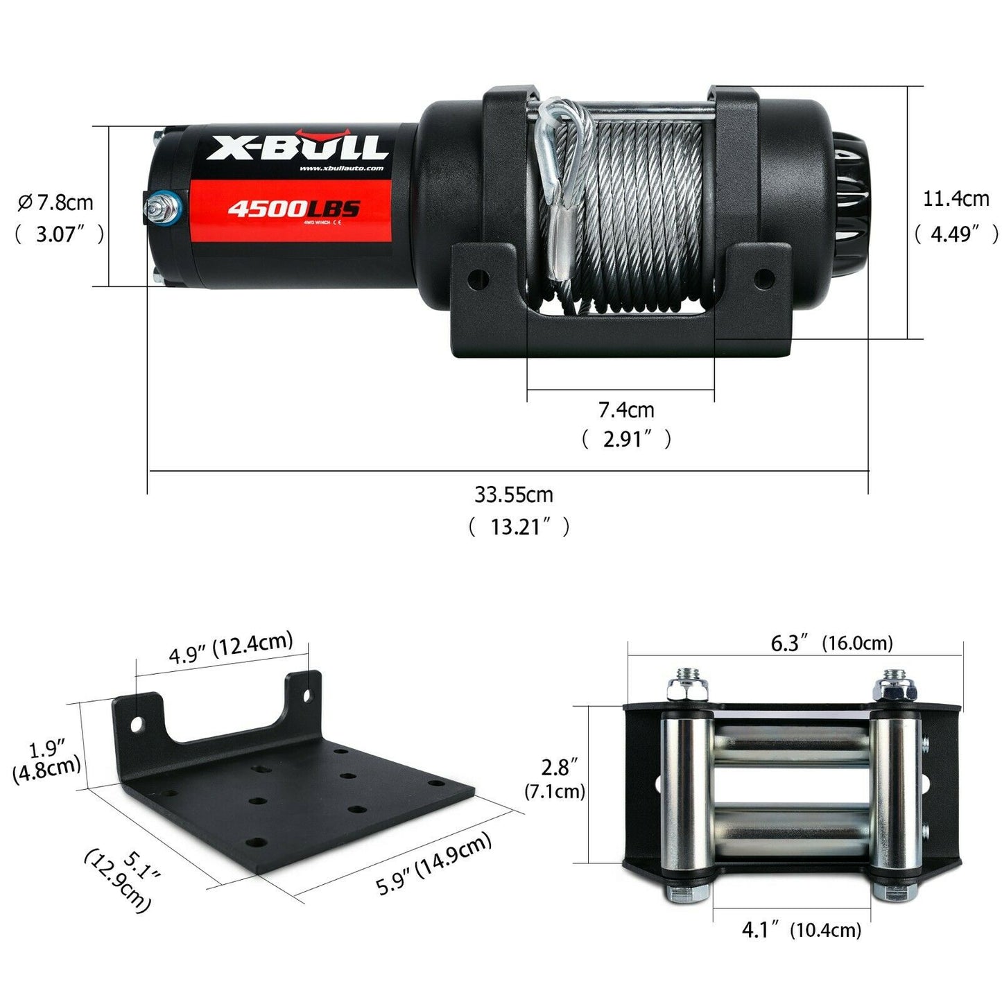 X-BULL Electric Winch 4500LBS