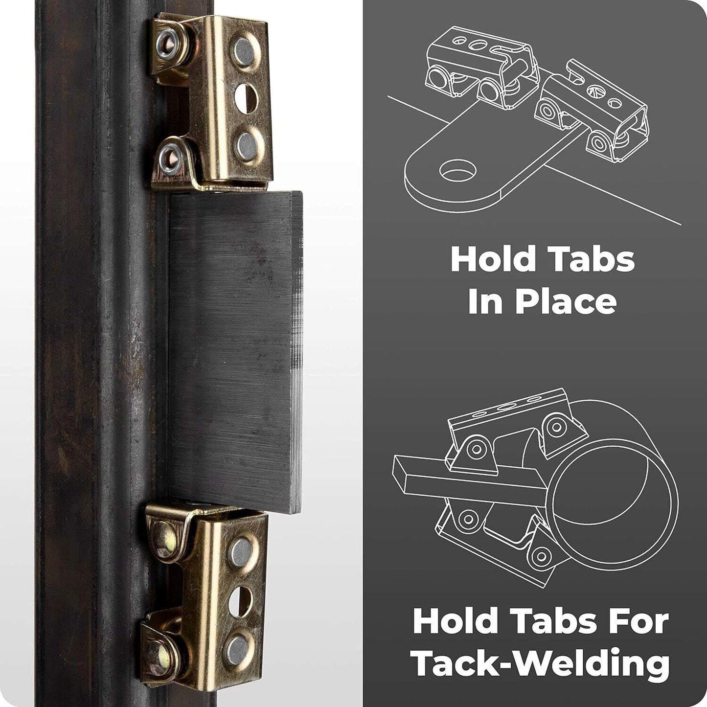 4pcs Adjustable Magnetic V-Pads Hand Tools Welding Fixture
