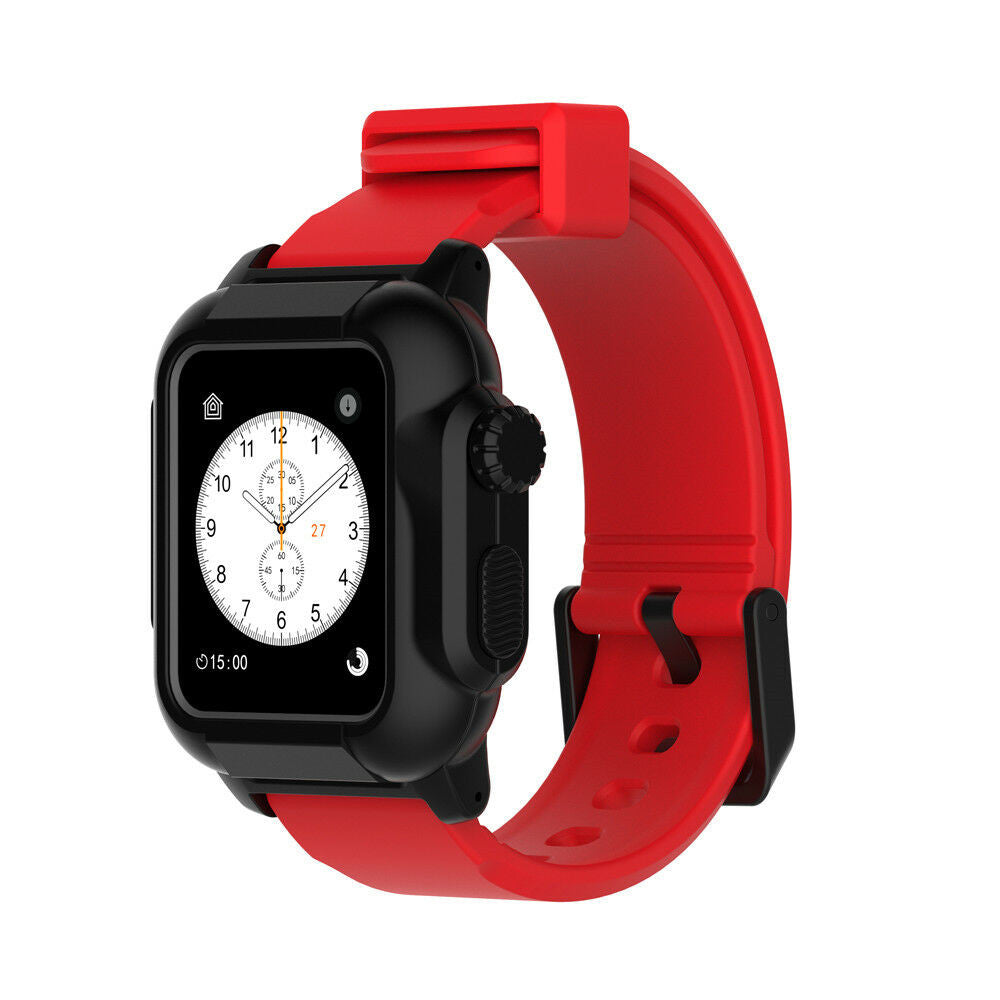 Waterproof Band Strap Case for Apple Watch 44mm 45mm 46mm(Series 10) 49mm Ultra 2 - salelink.co.nz