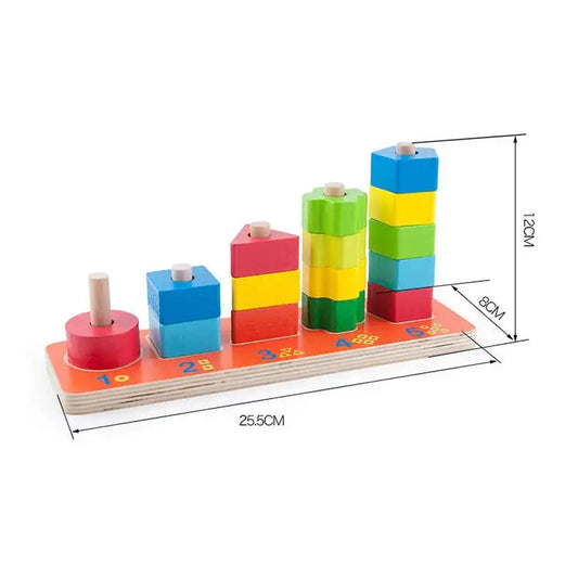 Wooden Stacking Blocks - Babyonline