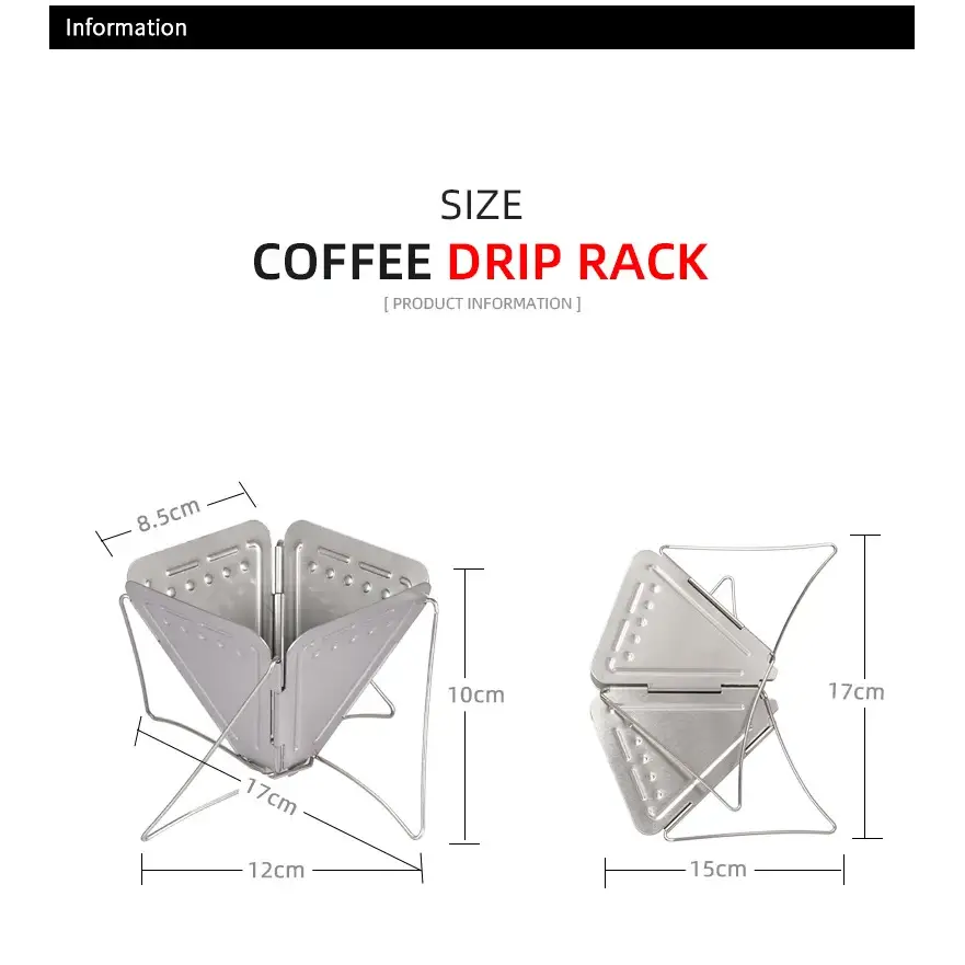 Foldable Stainless Steel Coffee Dripper Stand