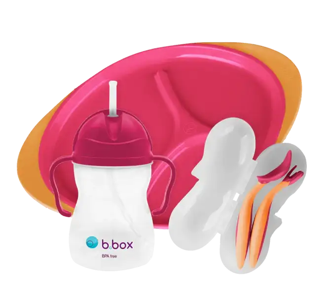b.box Feeding Set Strawberry Shake 6m+