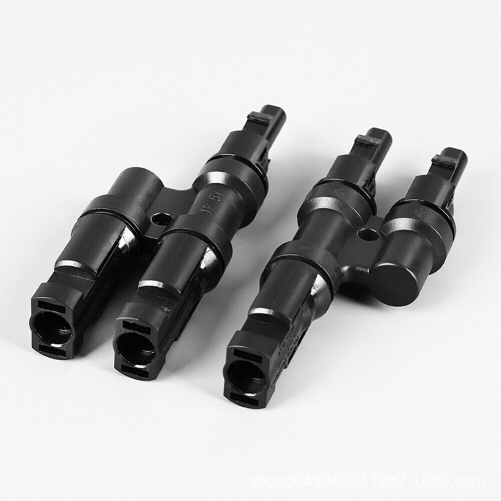 2 To 1 T Branch Cable Connectors Solar Panel PV Connector Male and Female