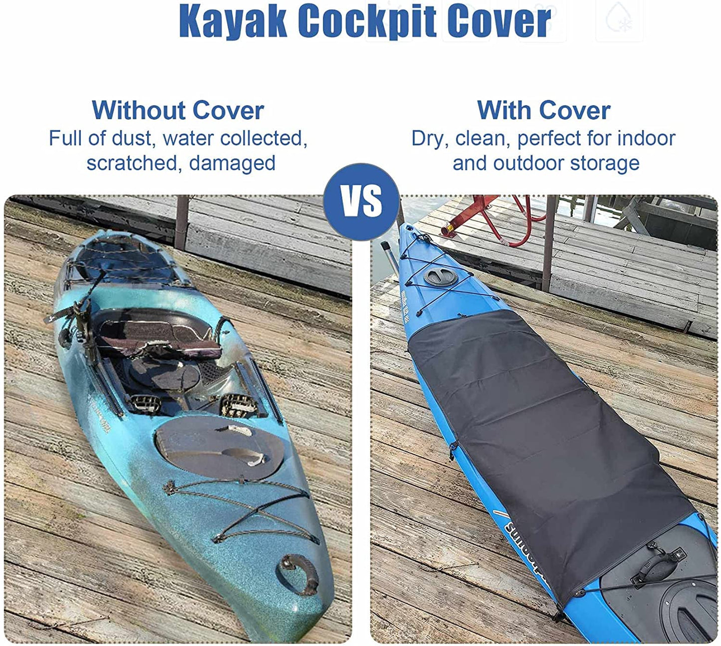 112x72cm Kayak Cockpit Drape Waterproof Seal Cockpit Cover