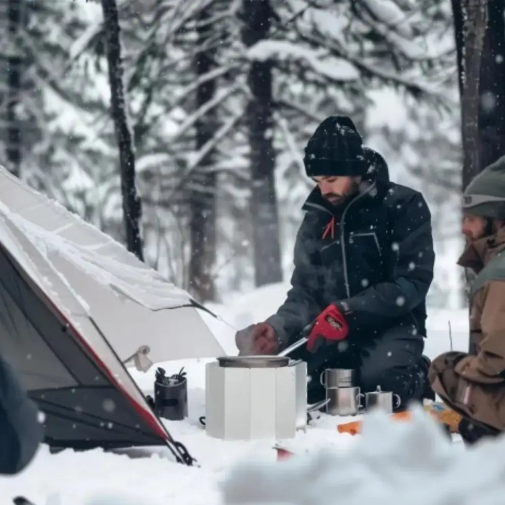 Tall Aluminium Stove Windscreen – Foldable Gas Burner Shield