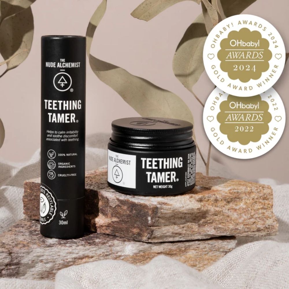 Teething Tamer is award winning in the OHbaby! Awards in 2022 and 2024.