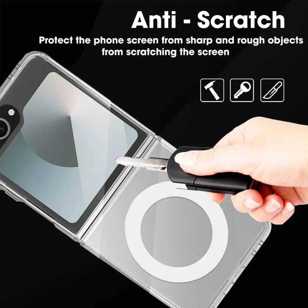 Transparent Magsafe Case for the Samsung Galaxy Z Flip7 (2 types of variant available)
