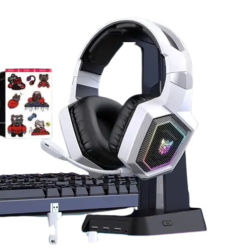 Tri-Mode 5.3 Gaming Headset with Mic (Different colours available with stickers)