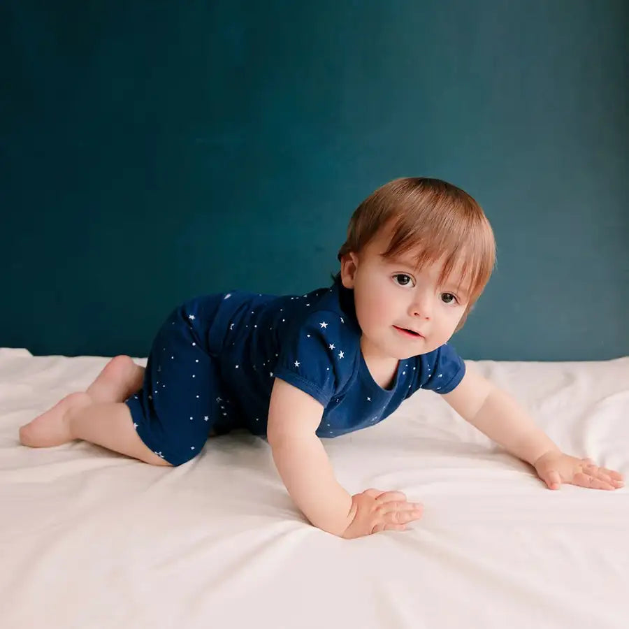Woolbabe Merino/Organic Cotton Summer Pyjamas TEKAPO STARS - Babyonline