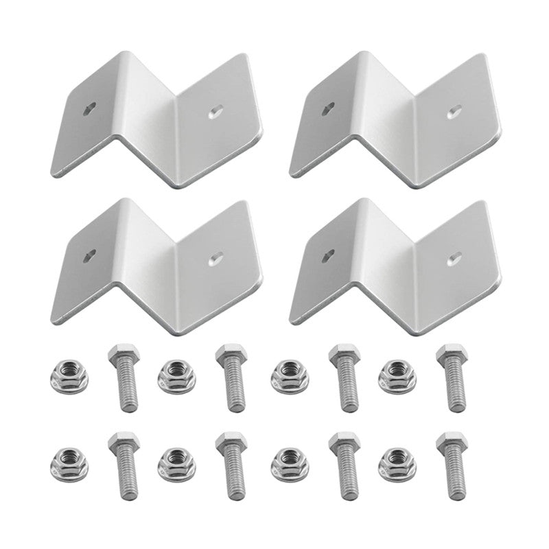 4pcs Solar Panels Mounting kits Aluminum Alloy Brackets for RV Boat Home