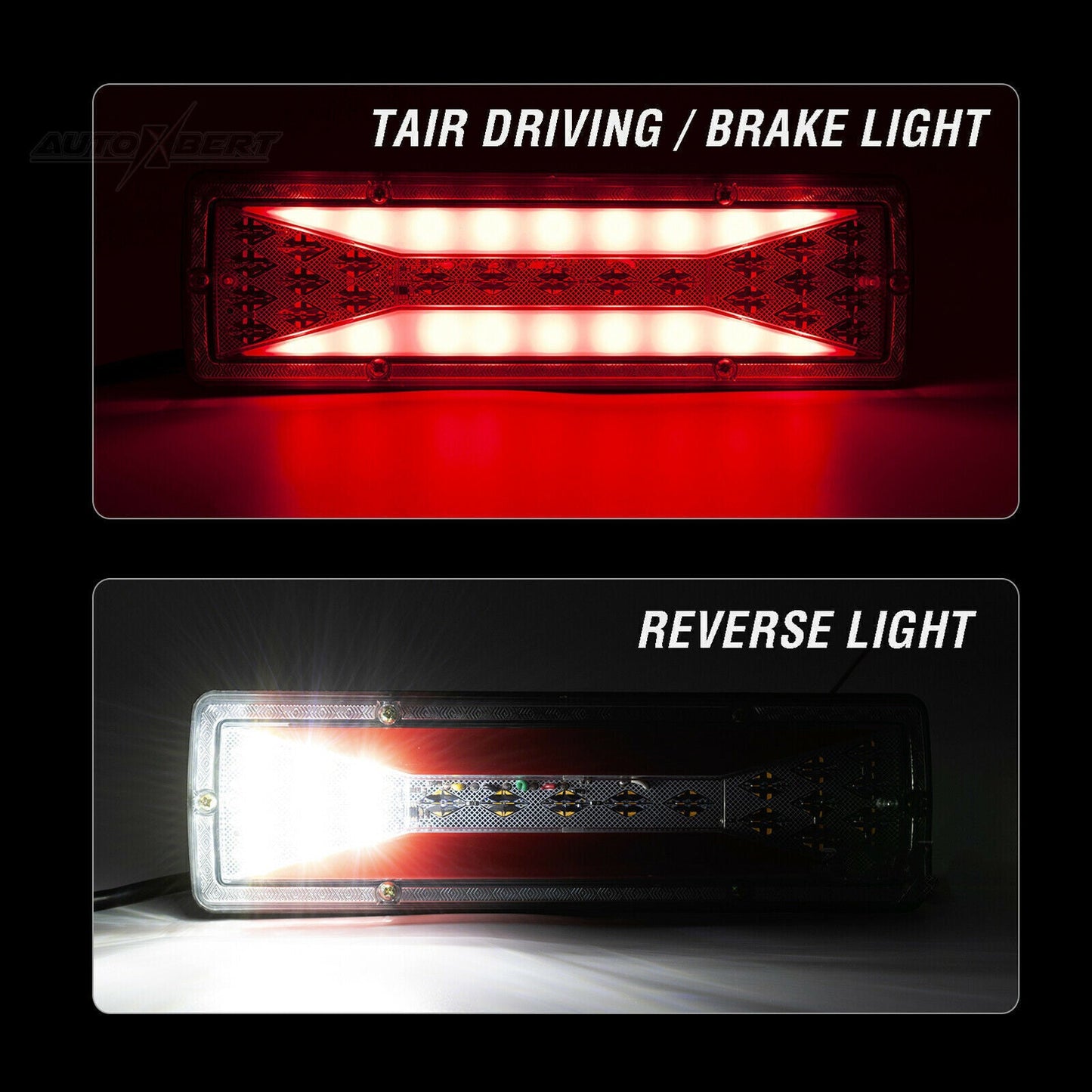 2x LED Trailer Lights Tail Lamp Stop Brake Dynamic Indicator 12V Taillight Pair - salelink.co.nz