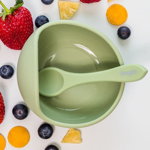 Sleepytot - Suction Bowl & Silicone Spoon Set