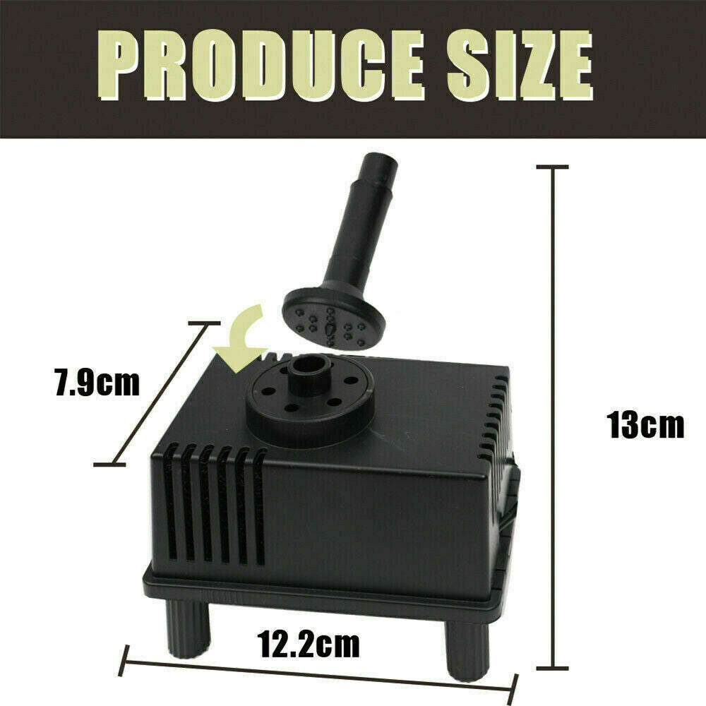 Solar Powered Water Pump Pond Garden Submersible Fountains