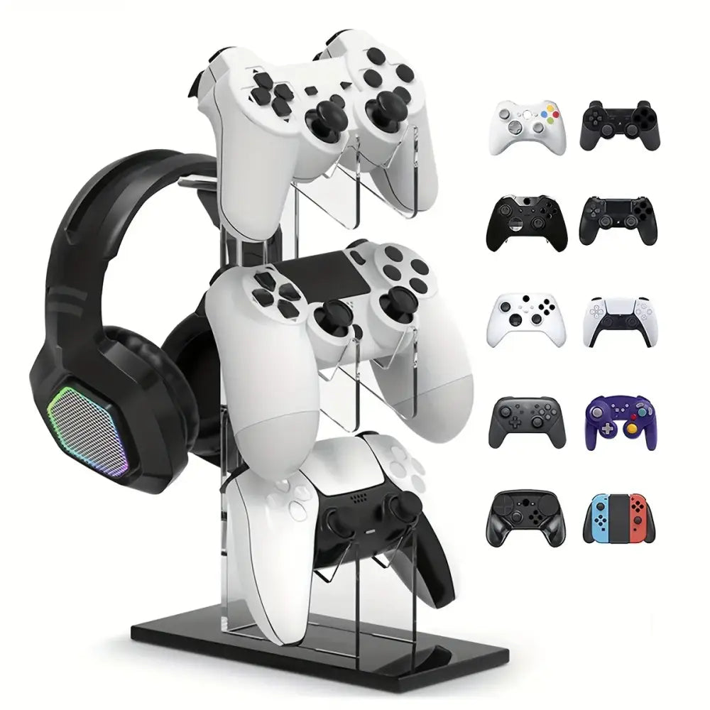 Universal 3-Layer Controller & Headphone Stand for PS5/PS4 (4 colours available)